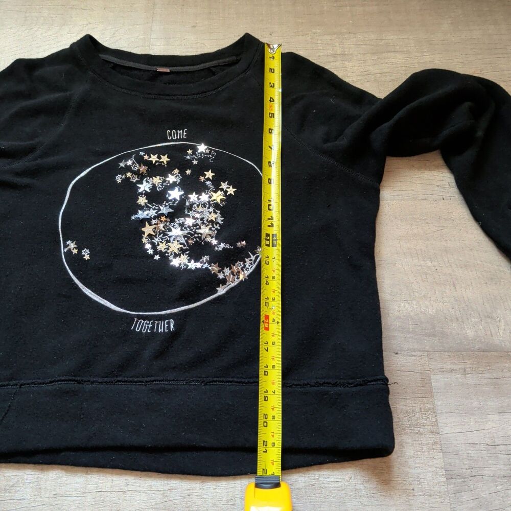 Free People Women Sweaters Pullovers Black Acrylic Size M/L - Picture 7 of 9